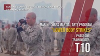 MCMAP Lower Body Strikes - Day T10, Phase One, MCRDSD Training Matrix