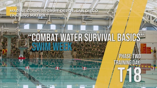 Combat Water Survival Basics - Day T18, Phase Two, MCRDSD Training Matrix