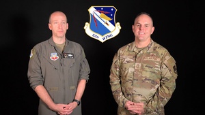 The 53rd Wing Command Team welcomes back their civilian workforce