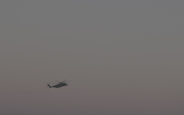 B-Roll: 1st Recon Marines helocast from CH-53E Super Stallion during Steel Knight 25