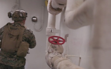 11th MEU Marines, Sailors Conduct Defense of the Amphibious Task Force Drills on USS Comstock