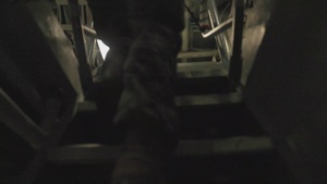 B-Roll: 11th MEU Marines and Sailors conduct Defense of the Amphibious Task Force and Simulated Casualty Drills aboard USS Portland