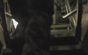 B-Roll: 11th MEU Marines and Sailors conduct Defense of the Amphibious Task Force and Simulated Casualty Drills aboard USS Portland