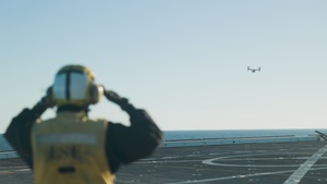 B-Roll: 11th MEU Marines, Sailors Conduct Deck Landing Qualifications Aboard USS Portland