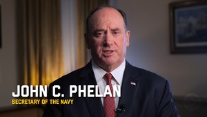 Secretary of the Navy John C. Phelan Selects the LSM Ship Design