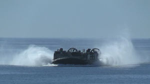 B-Roll: U.S. Marines, Sailors transport ACVs with LCACs during Steel Knight