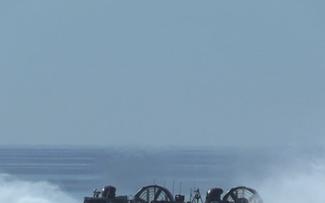 B-Roll: U.S. Marines, Sailors transport ACVs with LCACs during Steel Knight