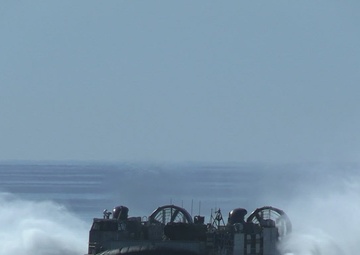 B-Roll: U.S. Marines, Sailors transport ACVs with LCACs during Steel Knight