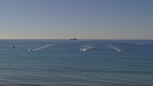 B-Roll: U.S. Marines, Sailors transport ACVs with LCACs during Steel Knight