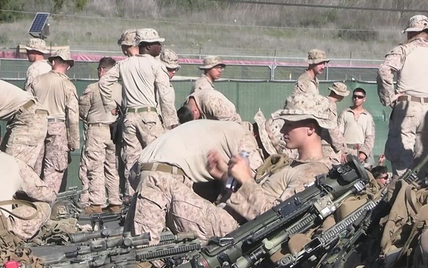 1st Bn., 5th Marines, simulates helicopter landing field seizure during Steel Knight 25