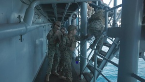 B-Roll: 11th MEU Marines, Sailors Conduct Simulated Strait Transit