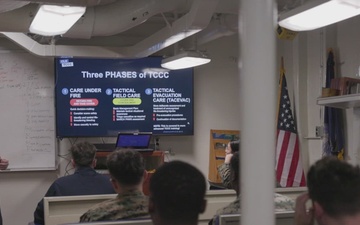 11th MEU Sailors, Marines, Conduct Combat Life Saver Qualification Course