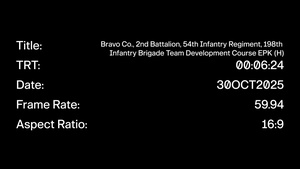B Company 2nd Battalion 54th Infantry Regiment 198th Infantry Brigade Team Development Course Training EPK (H)