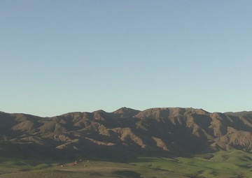 U.S. Marines with FSB, 11th Marines call in close air support with HMLA-367