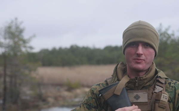 U.S. Marine, California native shares his experience deployed in the Baltic Sea