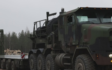 3-87DSSB Transports vehicles during Camp Herkus expansion