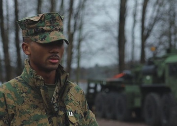 U.S. Marine Corps Combat Logistics Company A company commander interview for Freezing Winds 2025