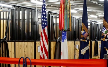 Caisson Interim Stables Opening Ceremony