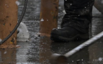 U.S. Coast Guard Cutter Bristol Bay (WTGB 102) conducts buoy operations on Detroit River