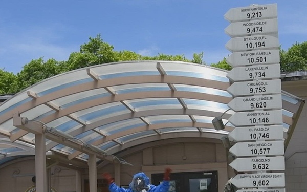 Sailors test hazardous material protective equipment on Diego Garcia