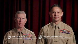 Sergeant Major and Commandant of the Marine Corps Holiday Message to the Force
