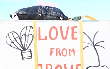 B-Roll: Santa 41 delivers holiday bundles during Operation Christmas Drop 2025