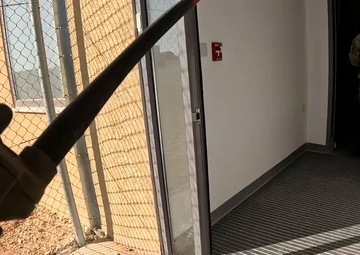 332nd ECES fire fighters learn how to save dog’s lives