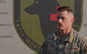 332nd ECES receives K9 TCCC training