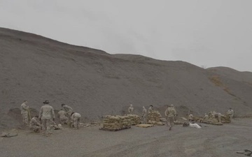 Washington National Guardsmen fill sandbags in Skagit County