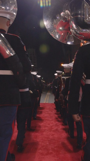 Marine Band San Diego performs at the 93rd Hollywood Christmas Parade