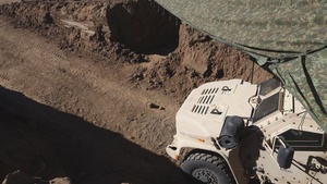 Digging In: 1st MLG Marines establish trench and bunker system