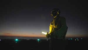 B-Roll: 11th MEU Marines, Sailors Conduct Night F-35B Deck Landing Qualifications