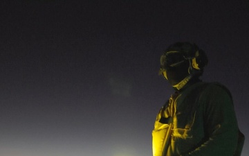 B-Roll: 11th MEU Marines, Sailors Conduct Night F-35B Deck Landing Qualifications