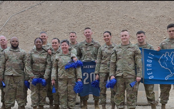 Deployed Airmen Detroit Lions shoutout