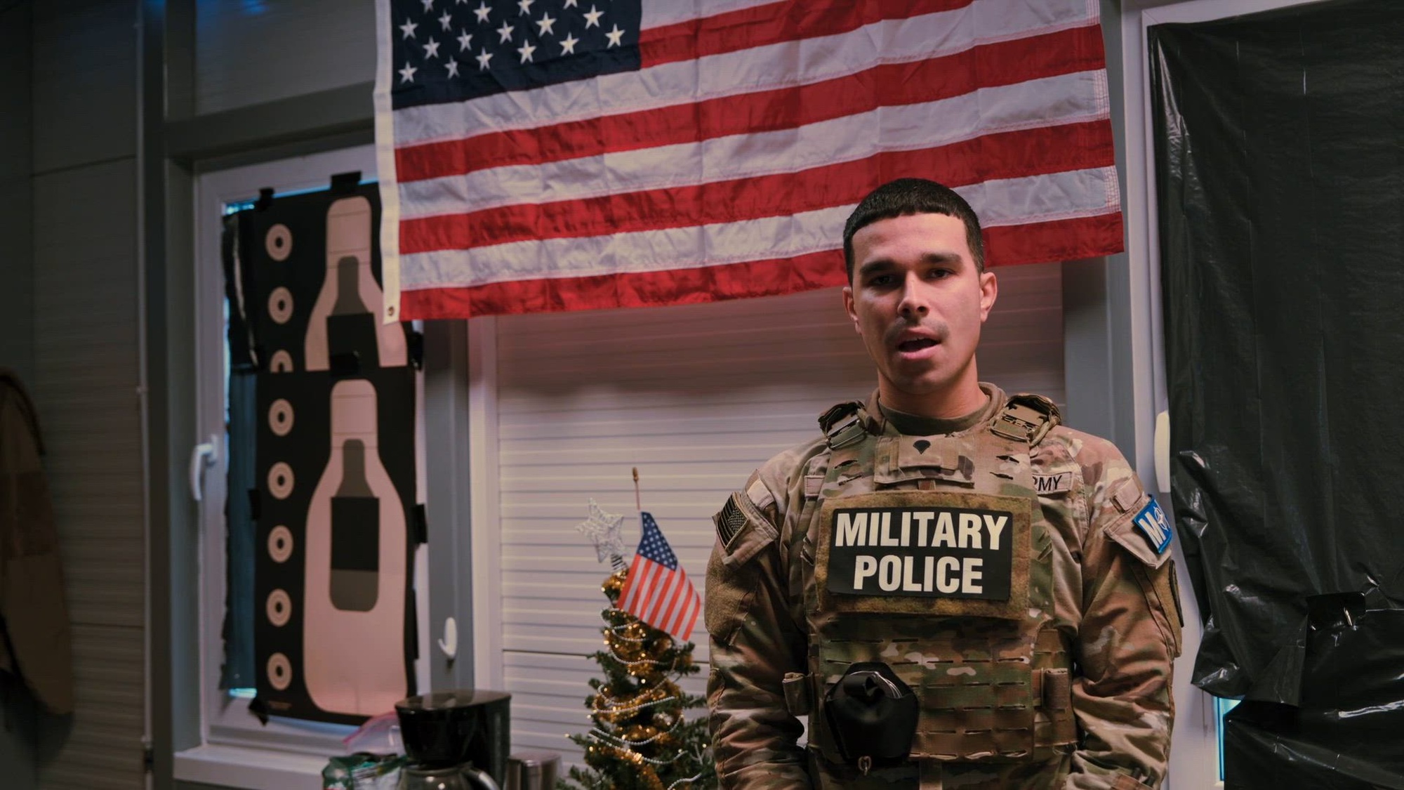 U.S. Army Spc. Mark Garcia, a Military Police Soldier with the 327th Military Police Battalion, 102nd Military Police Company, talks about his experiences as a Military Police Officer at Camp Adazi, Latvia, on Dec. 10, 2025. Military Police support overseas operations by conducting roving patrols, responding to service member calls on and off base, enhancing force protection efforts, and strengthening overall readiness among U.S. and NATO allies. (U.S. Army Video by Sgt. James Garcia)