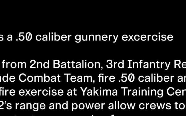 1-2 Stryker Brigade Combat Team Conducts .50 Cal. Live Fire Exercise