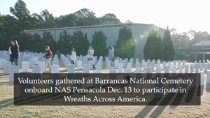 Wreaths Across America Honors Veterans at Barrancas National Cemetery