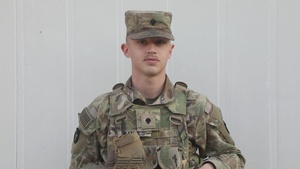 Spc. Riley Hammes - Holiday Shoutout