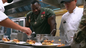 Chef Andre Rush Visit to Camp Humphrey