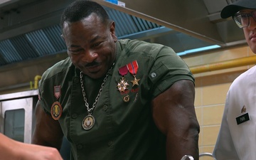 Chef Andre Rush Visit to Camp Humphrey