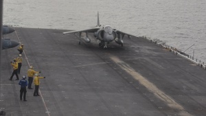 22nd MEU(SOC) | Harrier Flight Operations Aboard the USS Iwo Jima
