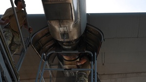 374 AEW maintainers ensure mission-ready aircraft during OCD25 B-roll