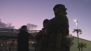 3rd MLR Marines undergo underwater egress training