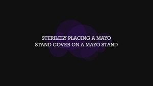 Sterile mayo stand setup