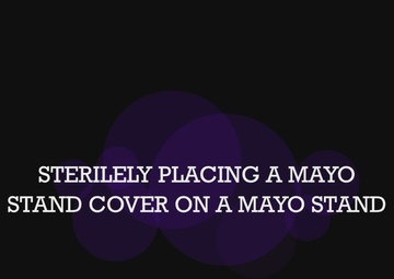 Sterile mayo stand setup