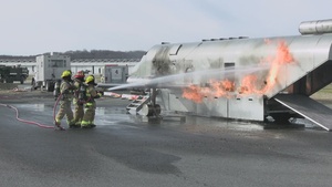 Marine Corps Air Facility Quantico conducts Aircraft Rescue and Firefighting Training Fires B-roll package