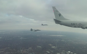 U.S. Navy Flyover Honors Service Members at MetLife Stadium