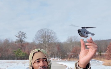 B-roll: Soldier Borne Sensor drone training