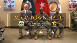 MICC 1st quarter FY26 Town Hall