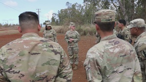 BG Trombley Visits 368th Military Police Company at Joint Pacific Multinational Readiness Center Rotation 26-01
